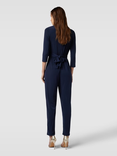 V.M. Jumpsuit in Wickel-Optik Dunkelblau 5