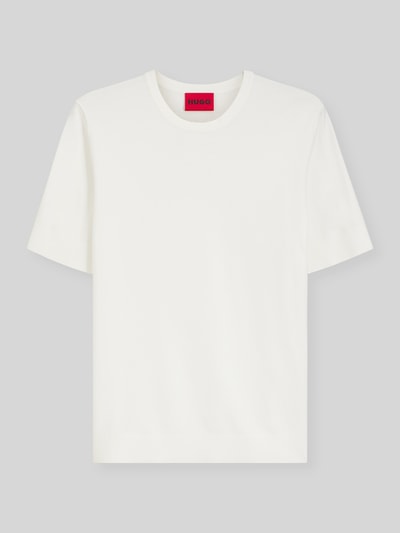 HUGO Slim Fit Pullover aus Feinstrick Weiss 2