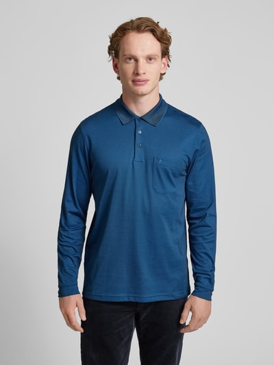 RAGMAN Regular fit poloshirt met borstzak Petrol - 4