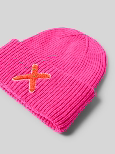 Unio Beanie mit Kaschmir-Anteil Neon Pink 2