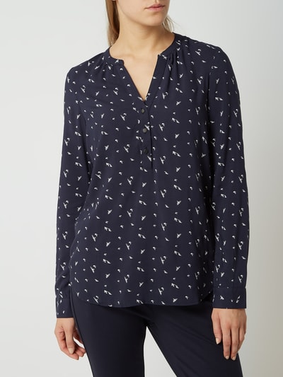 Vero Moda Blusenshirt mit Allover-Muster Marine 3