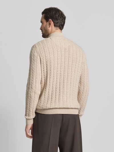 Fynch-Hatton Strickpullover mit gerippten Abschlüssen Offwhite 5