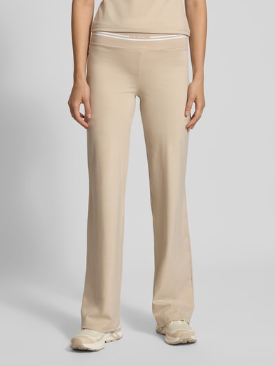 OH APRIL Flared Leggings mit elastischem Bund Modell 'Jasmin' Taupe 4