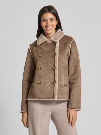 Fuchs Schmitt Jacke mit Umlegekragen Taupe 4