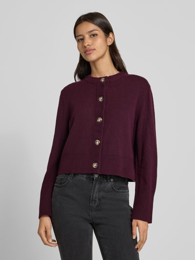 comma Vest met ronde hals Bordeaux - 4