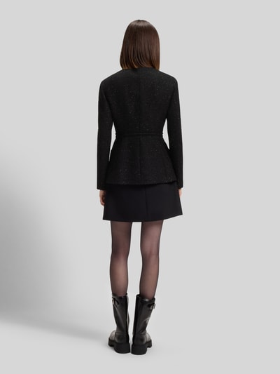 HUGO Shaped fit blazer van bouclé, model 'AFRANZI' Zwart - 5