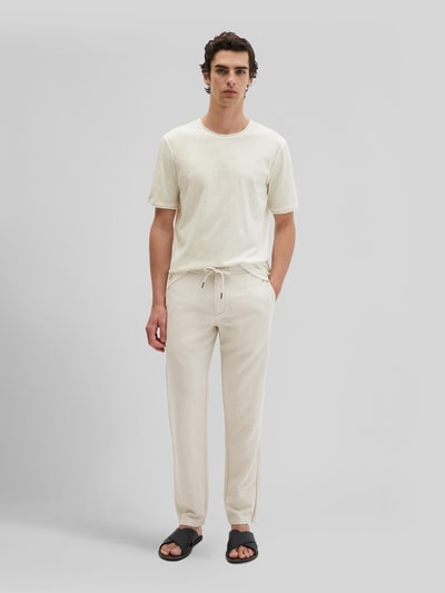 Marc O'Polo Regular Fit T-Shirt aus reiner Baumwolle Offwhite 1