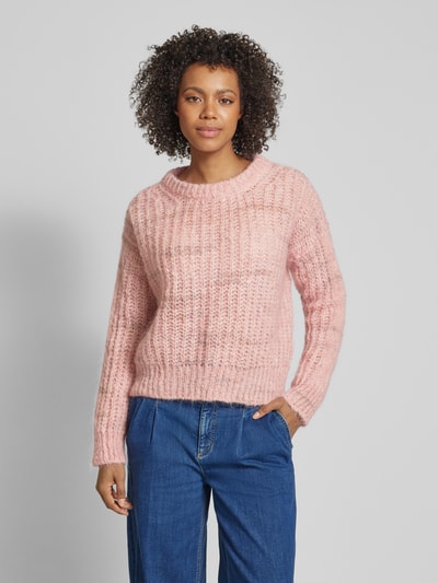 Rich & Royal Gebreide pullover met ronde hals Lichtroze - 4