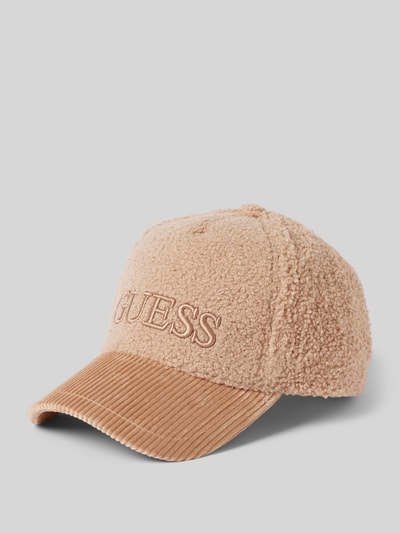 Guess Basecap mit Teddyfell Mittelbraun 1