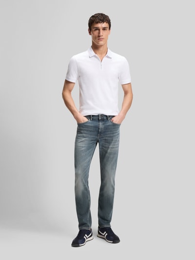 BOSS Orange Slim Fit Jeans aus Baumwoll-Mix Modell 'DELAWARE BO' Mittelgrau 1