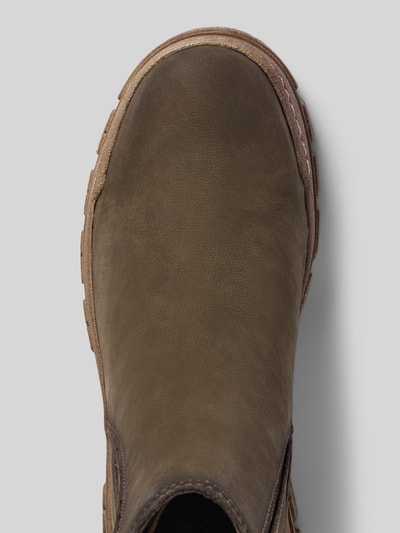 Tamaris Chelseas aus echtem Rindsleder Oliv 3