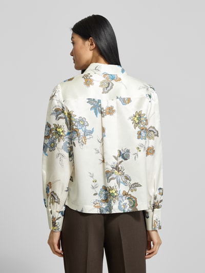 Herzensangelegenheit Overhemdblouse van puur zijde, model 'Marina' Wit - 5