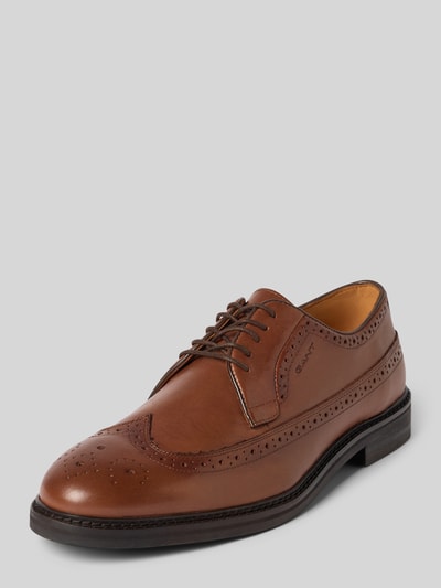 GANT Schnürschuhe aus echtem Leder Modell 'Bidford' Cognac 1