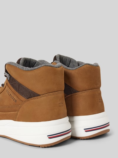 Tommy Hilfiger Leren sneakers met labelpatch, model 'WARM NUBUCK' Cognac - 2