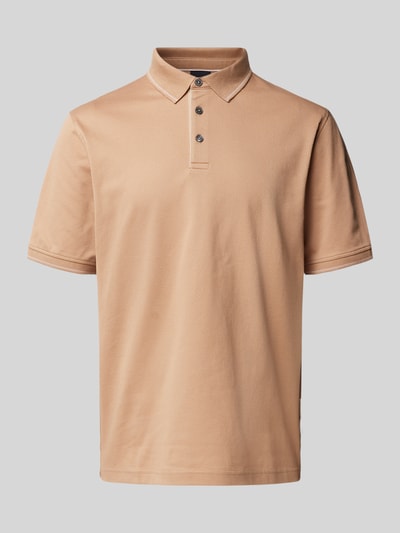 bugatti Poloshirt mit Label-Detail Camel 2