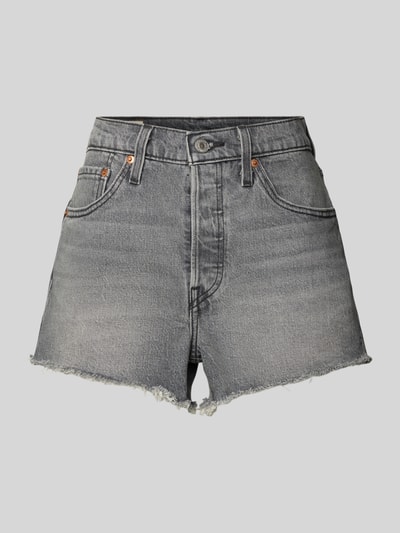Levi's® Jeansshorts im Used-Look Modell '501 ORIGINAL SHORT' Anthrazit 2