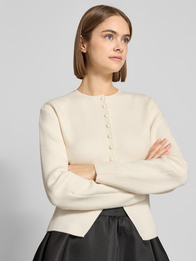 Gina Tricot Strickjacke mit Knopfleiste Offwhite 3