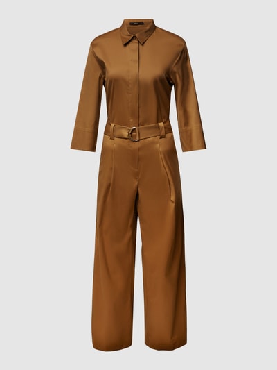 Windsor Jumpsuit met strikceintuur Middenbruin - 2