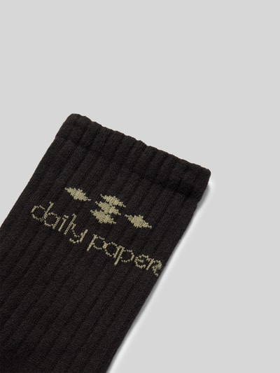 DAILY PAPER Socken mit Label-Print Black 2