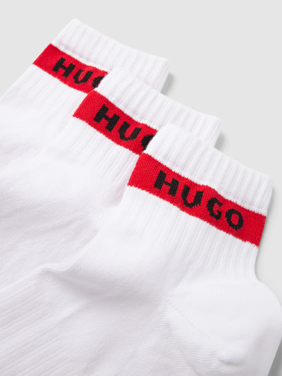 HUGO CLASSIFICATION Socken mit Label-Print im 3er-Pack Weiss 2