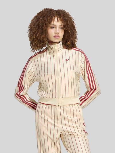 adidas Originals Regular fit sweatjack met keeroptie en logo-stitchings Offwhite - 3