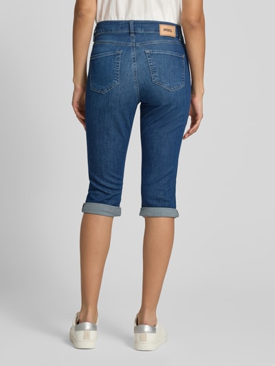 Angels Capri-jeans van denim met omslag, model 'Capri' Donkerblauw - 5