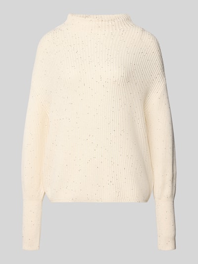 Zero Gebreide pullover met opstaande kraag Ecru - 2