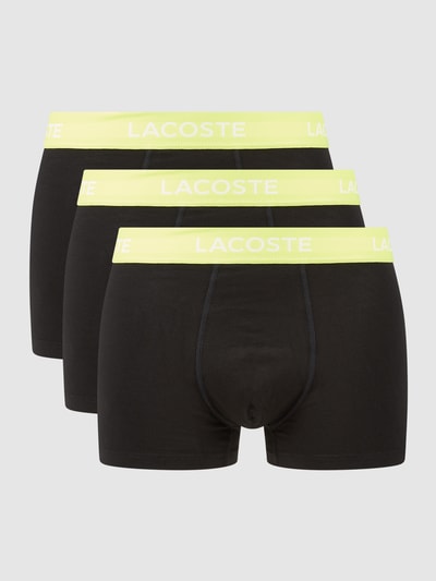 Lacoste Trunks mit Stretch-Anteil im 3er-Pack  Black 1