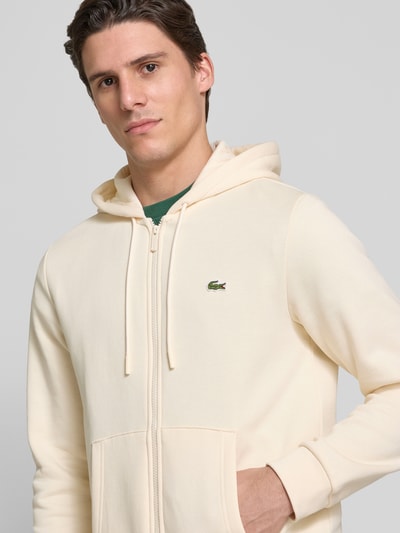 Lacoste Sweatjacke mit Label-Patch Offwhite 3