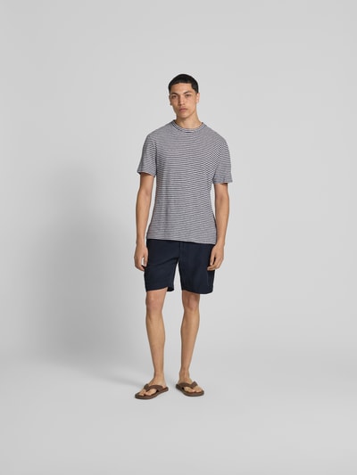 Officine Générale Shorts mit elastischem Bund Marine 1