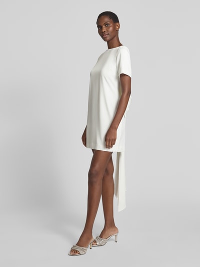 YAS Cocktailjurk met knoopdetail, model 'SALLY' Offwhite - 1