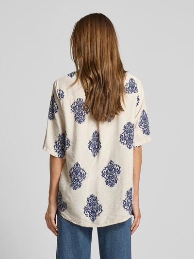 ZABAIONE T-shirt met ronde hals, model 'Ka44iraa' Beige - 5