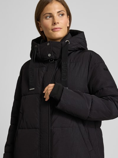 Cinque Płaszcz pikowany z kapturem model ‘COLOMBA’ Czarny 3