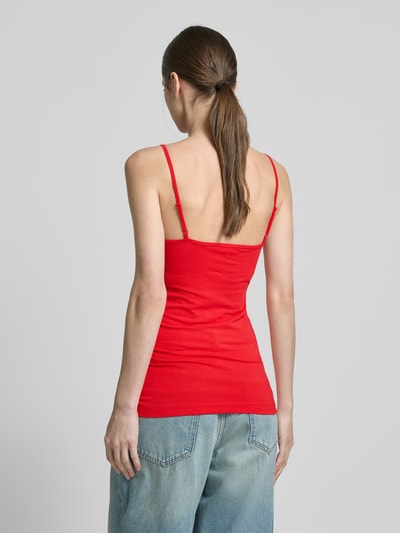 s.Oliver RED LABEL Slim Fit Trägertop aus Baumwoll-Mix Rot 5