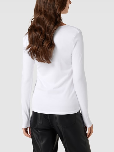 Guess Longsleeve mit U-Ausschnitt Modell 'CARRIE' Weiss 5