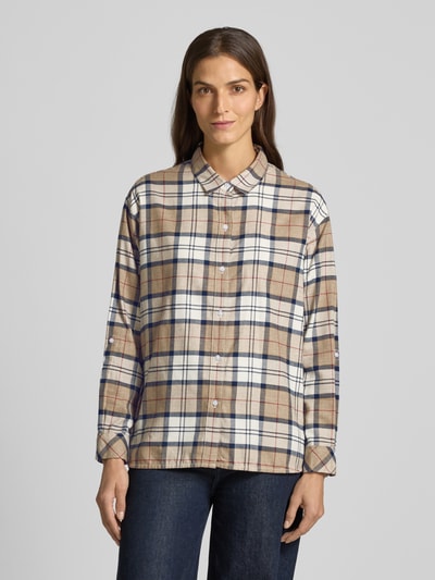 Barbour Relaxed fit overhemdblouse van puur katoen, model 'ELISHAW' Wit - 4
