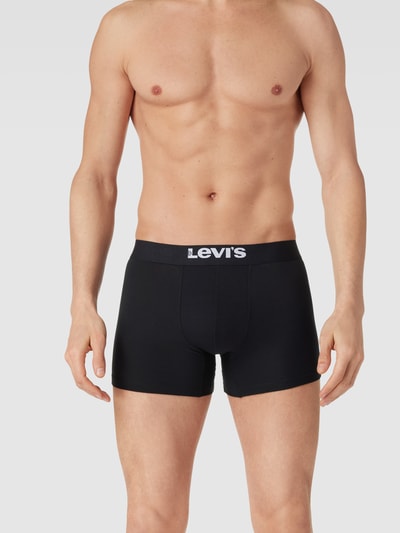 Levi's® Trunks mit Label-Detail Modell 'SOLID BASIC' Black 1