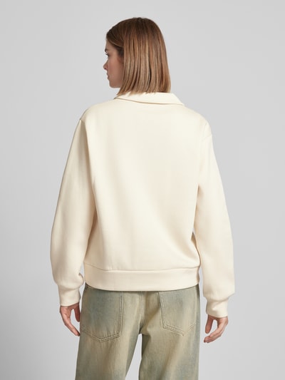 Noisy May Sweatshirt mit Stitching Modell 'BELIEVE' Offwhite 5