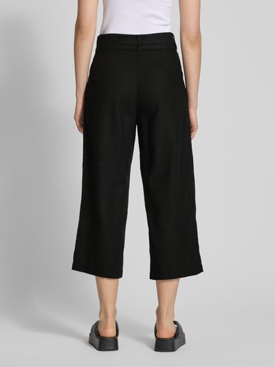 Only Regular Fit Culotte aus Viskose-Leinen-Mix Modell 'CARO' Black 5
