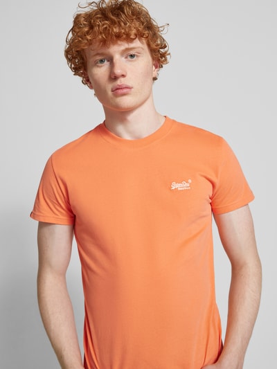 Superdry T-Shirt mit Label-Stitching Orange 3