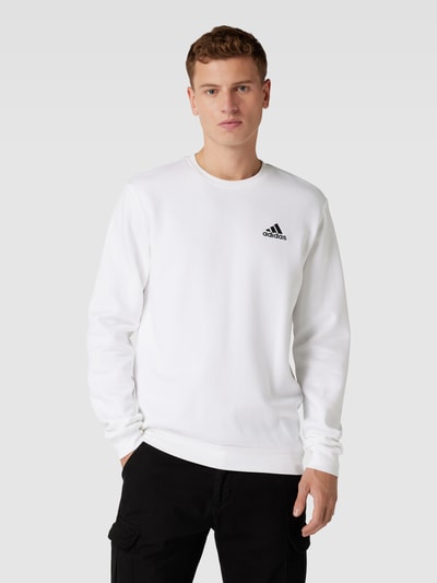 ADIDAS SPORTSWEAR Sweatshirt mit Label-Stitching Modell 'FEELCOZY' Weiss 4