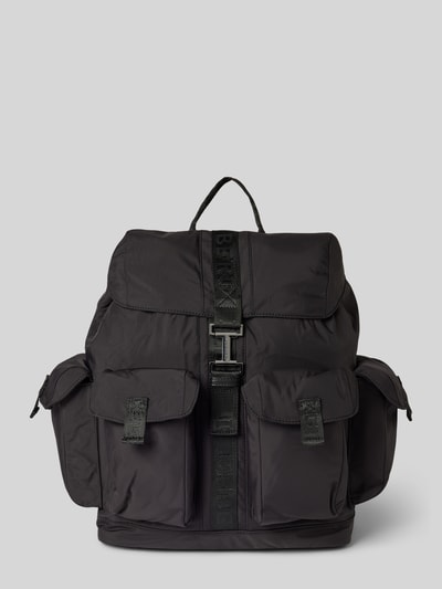 Iceberg Rucksack mit Vorfächern Modell 'ZAINO' Black 2