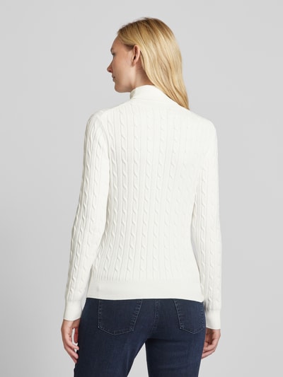 Gant Strickpullover mit Rollkragen Offwhite 5