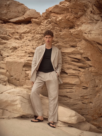 JAKE*S STUDIO MEN Tanktop met ronde hals en labeldetail Zwart - 6