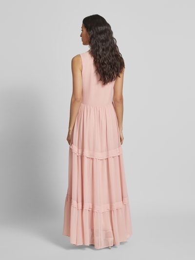 BOSS Orange Maxikleid mit Volantsaum Modell 'Denon' Pink 5