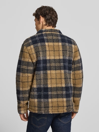 Barbour Regular Fit Fleecejacke mit Allover-Muster Beige 5