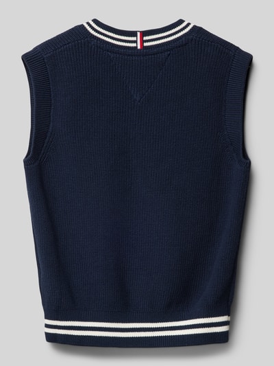 Tommy Hilfiger Kids Pullunder mit Label-Stitching Marine 3