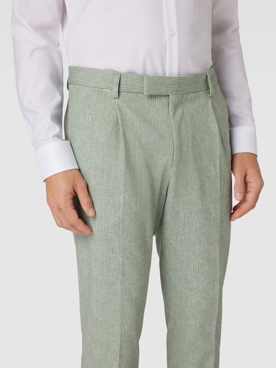 Cinque Pantalon met streepmotief, model 'Salto' Lindegroen - 3