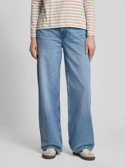 Gant Wide Leg Jeans im 5-Pocket-Design Hellblau Melange 4