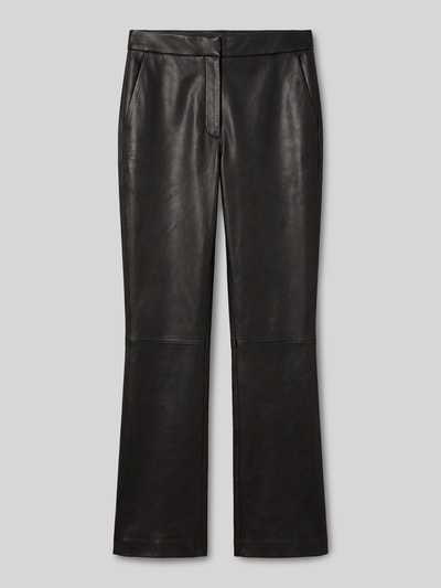 Calvin Klein Womenswear Kunstlederhose mit seitlichen Eingrifftaschen Black 2